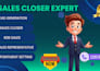 be your online sales closer and sales representative